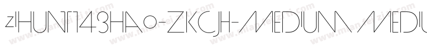 zihun143hao-ZKCJH-Medium Medium字体转换